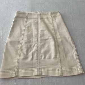 Free People Modern Femme Mini Boho Skirt in cream